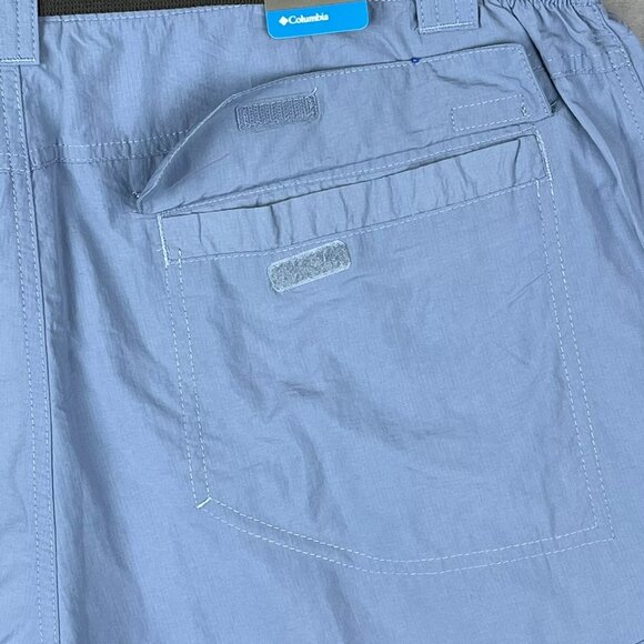 Columbia Mens Cargo Shorts Size 42-44 Blue UPF 50 Sun Protection Adjustable - Picture 9 of 11